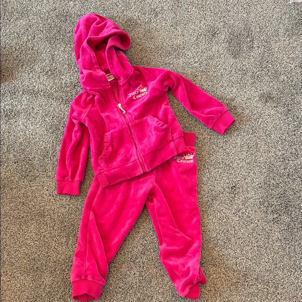 Juicy Couture Pink Velour Tracksuit